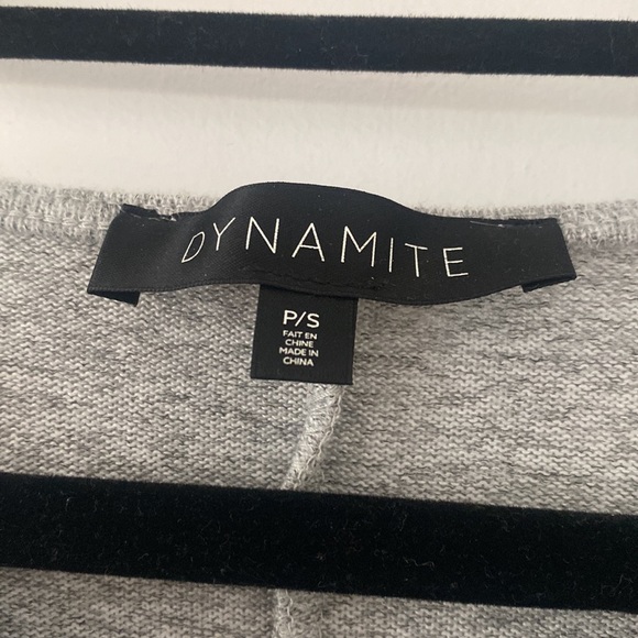 Women’s Dynamite grey belted sweater dress - Picture 2 of 5